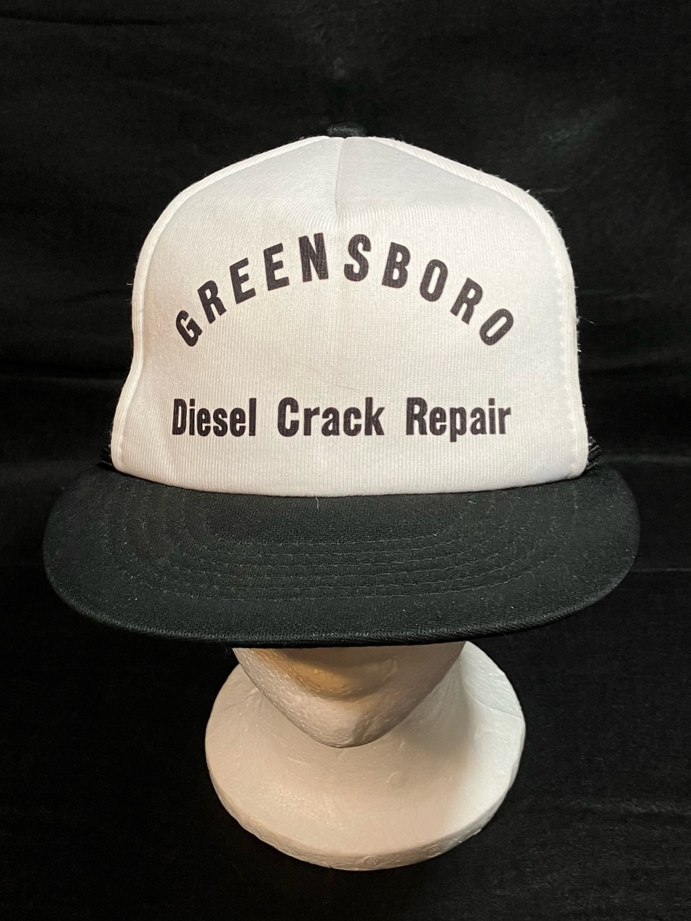 Vintage Sunbelt Greensboro NC Diesel Crack Repair Trucker Hat Snapback Mesh Cap